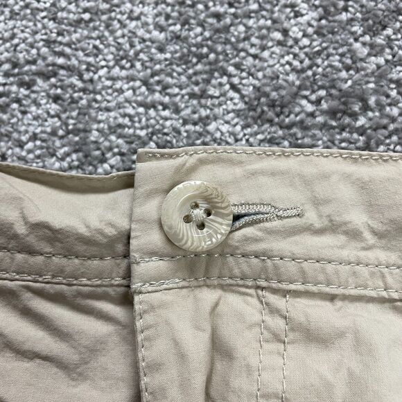 Columbia Chino Shorts Mens Beige Flat Front Slash Pocket Cotton Casual 42x8 - Picture 12 of 13